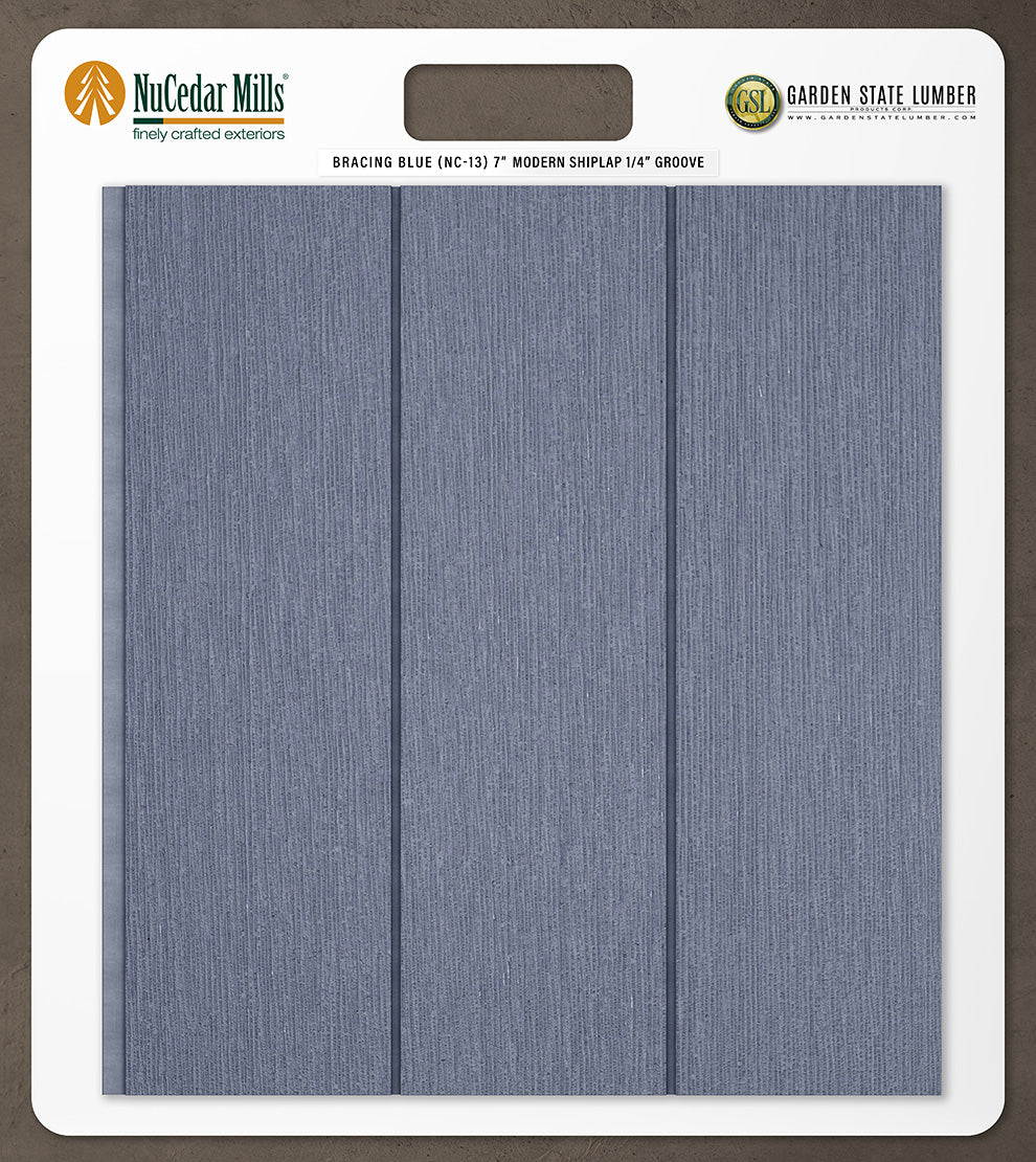 7″ RoughSawn T&G Modern Shiplap Strips - 2' x 2' Display