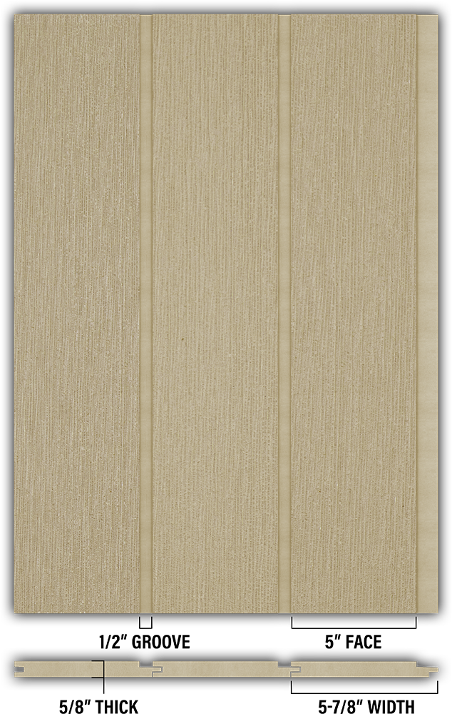 5″ RoughSawn T&G Modern Shiplap Strips - Individual