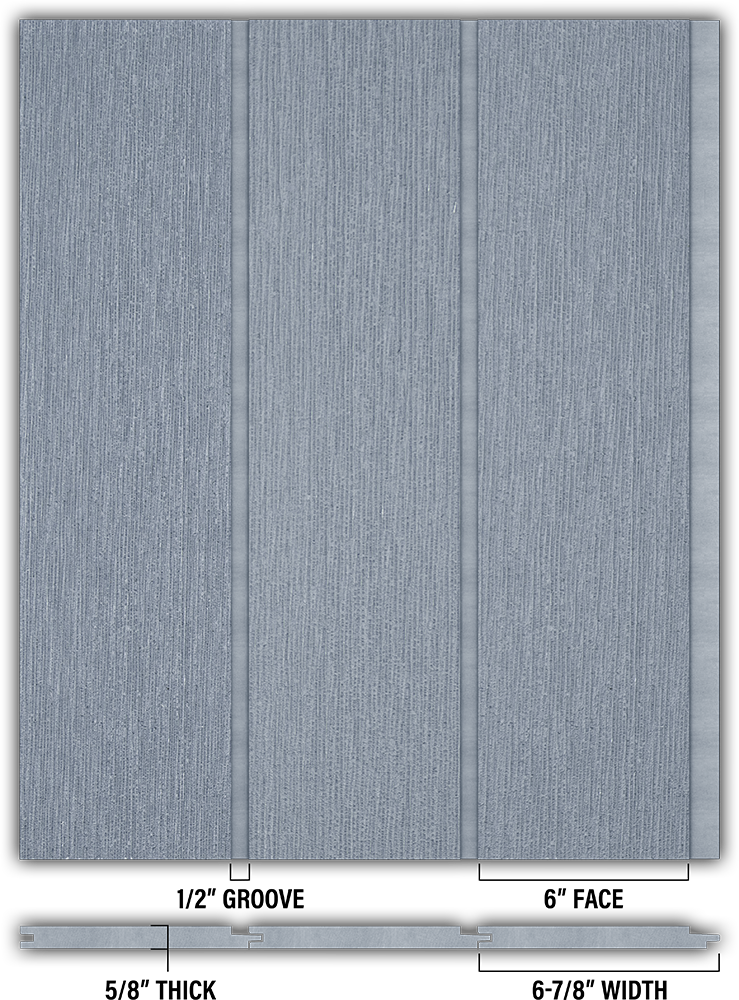 6″ RoughSawn T&G Modern Shiplap Strips - Individual