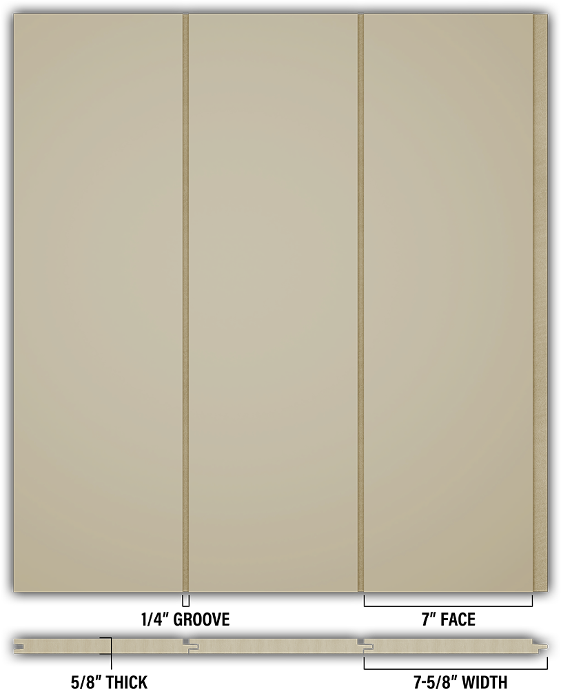 7″ Smooth T&G Modern Shiplap Strips - Individual