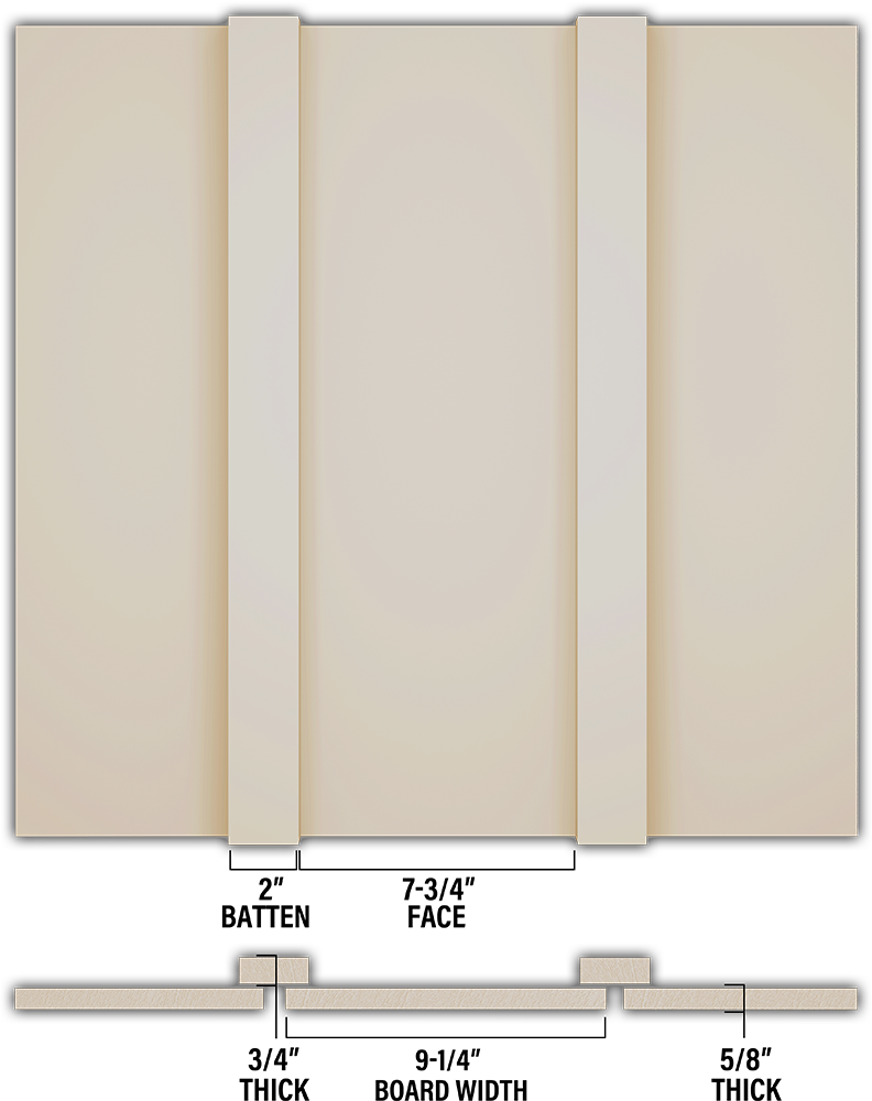 Smooth Board & Batten - Individual