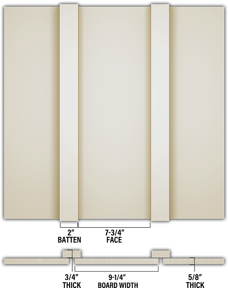 Smooth Board & Batten - Individual