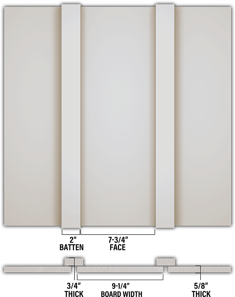 Smooth Board & Batten - Individual