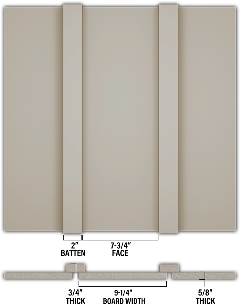 Smooth Board & Batten - Individual