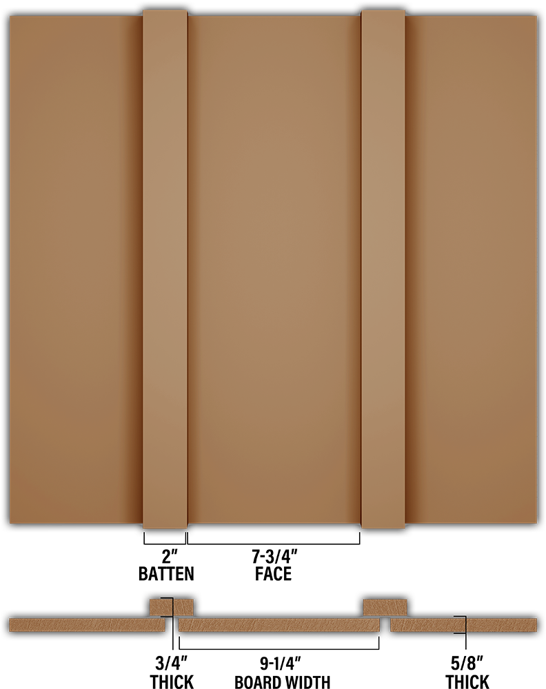 Smooth Board & Batten - Individual
