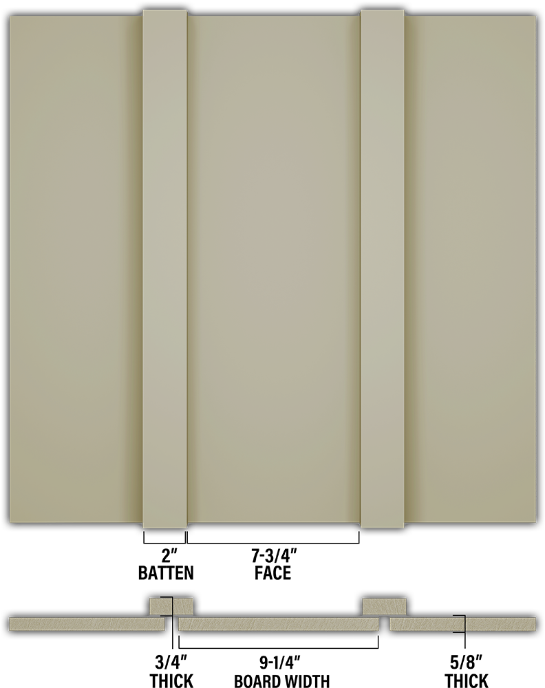Smooth Board & Batten - Individual