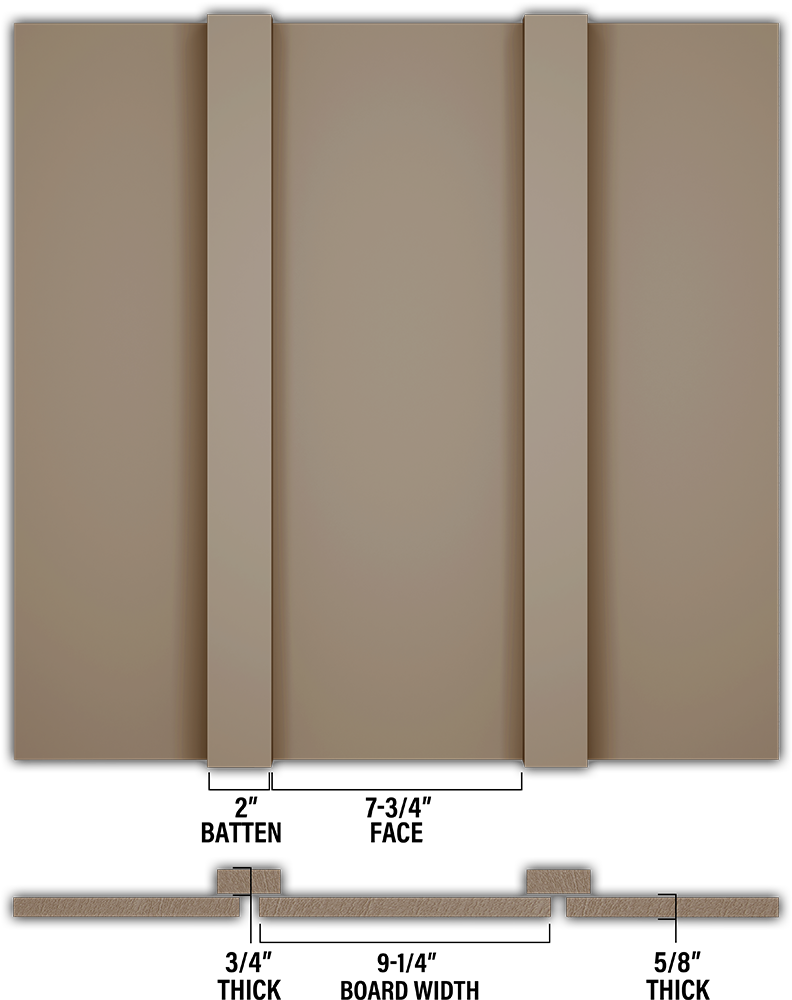 Smooth Board & Batten - Individual