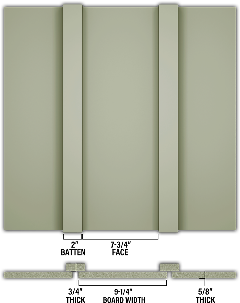 Smooth Board & Batten - Individual