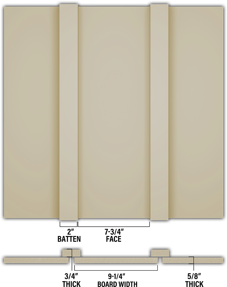 Smooth Board & Batten - Individual