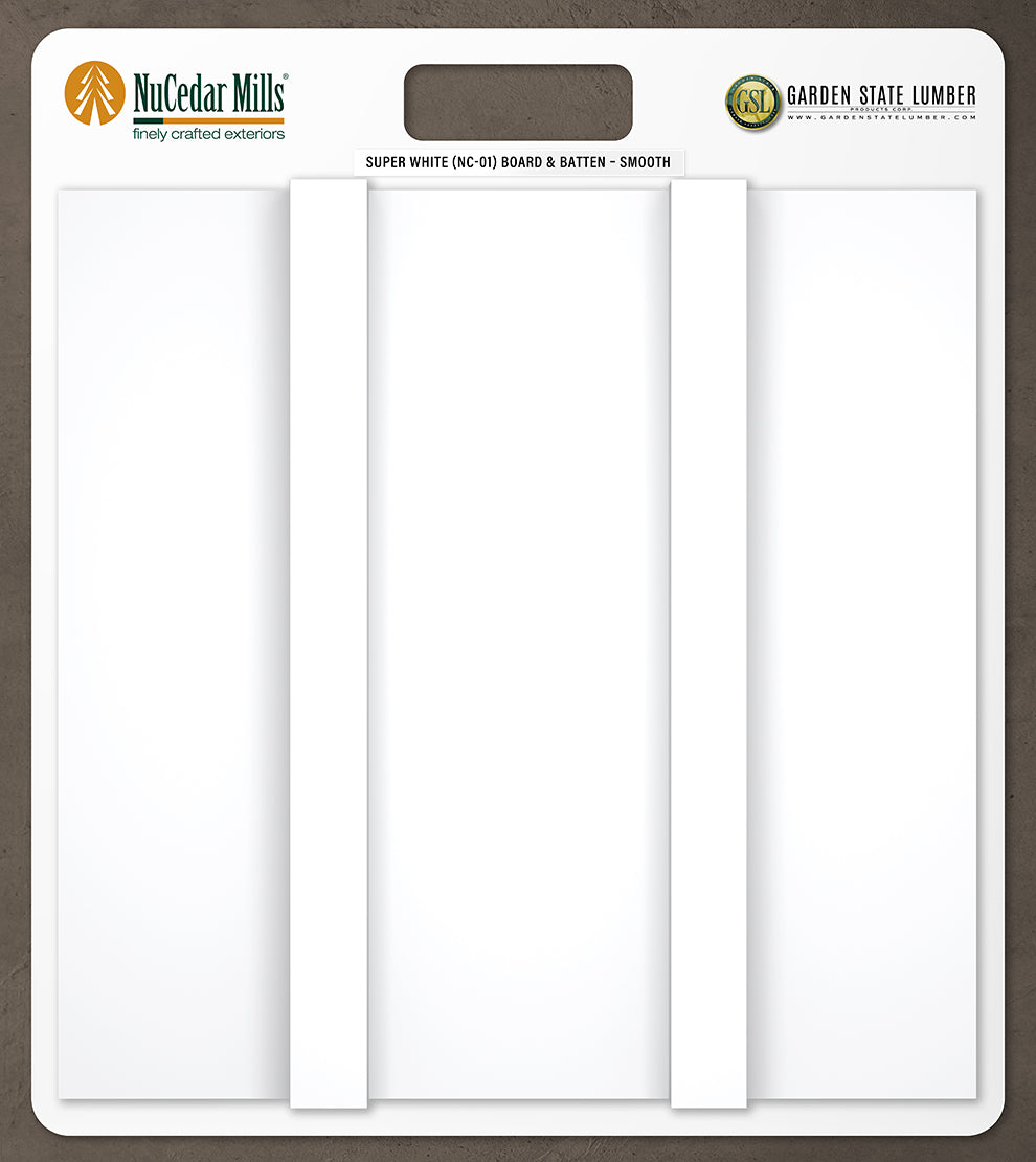 Smooth Board & Batten - 2' x 2' Display