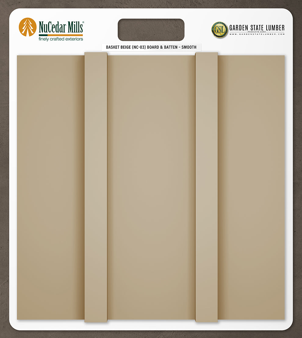Smooth Board & Batten - 2' x 2' Display
