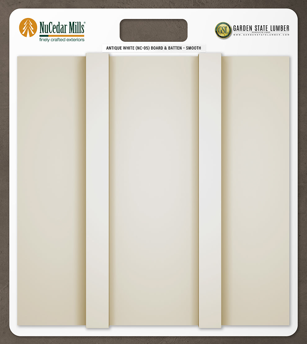 Smooth Board & Batten - 2' x 2' Display