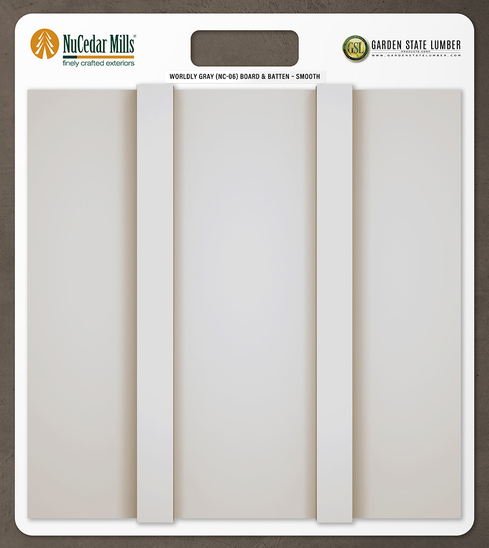 Smooth Board & Batten - 2' x 2' Display
