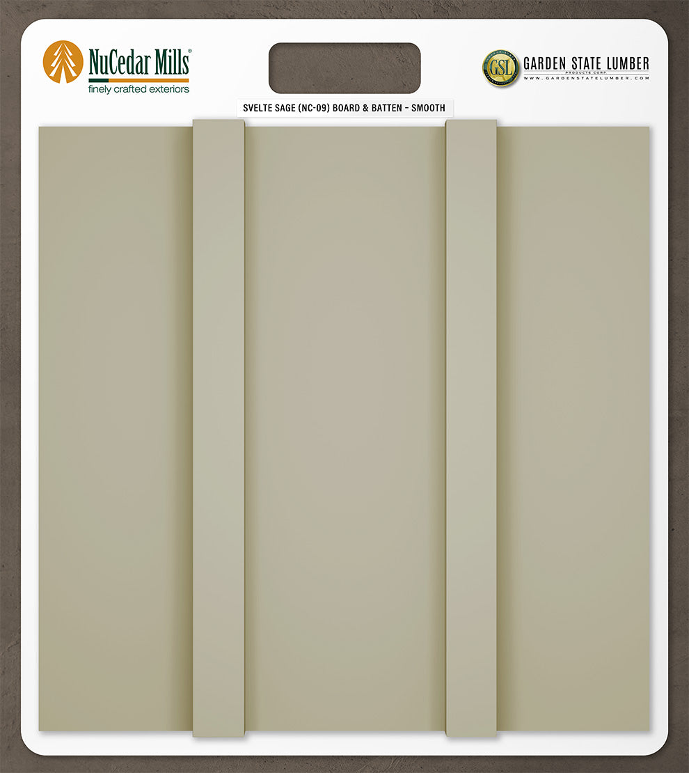 Smooth Board & Batten - 2' x 2' Display