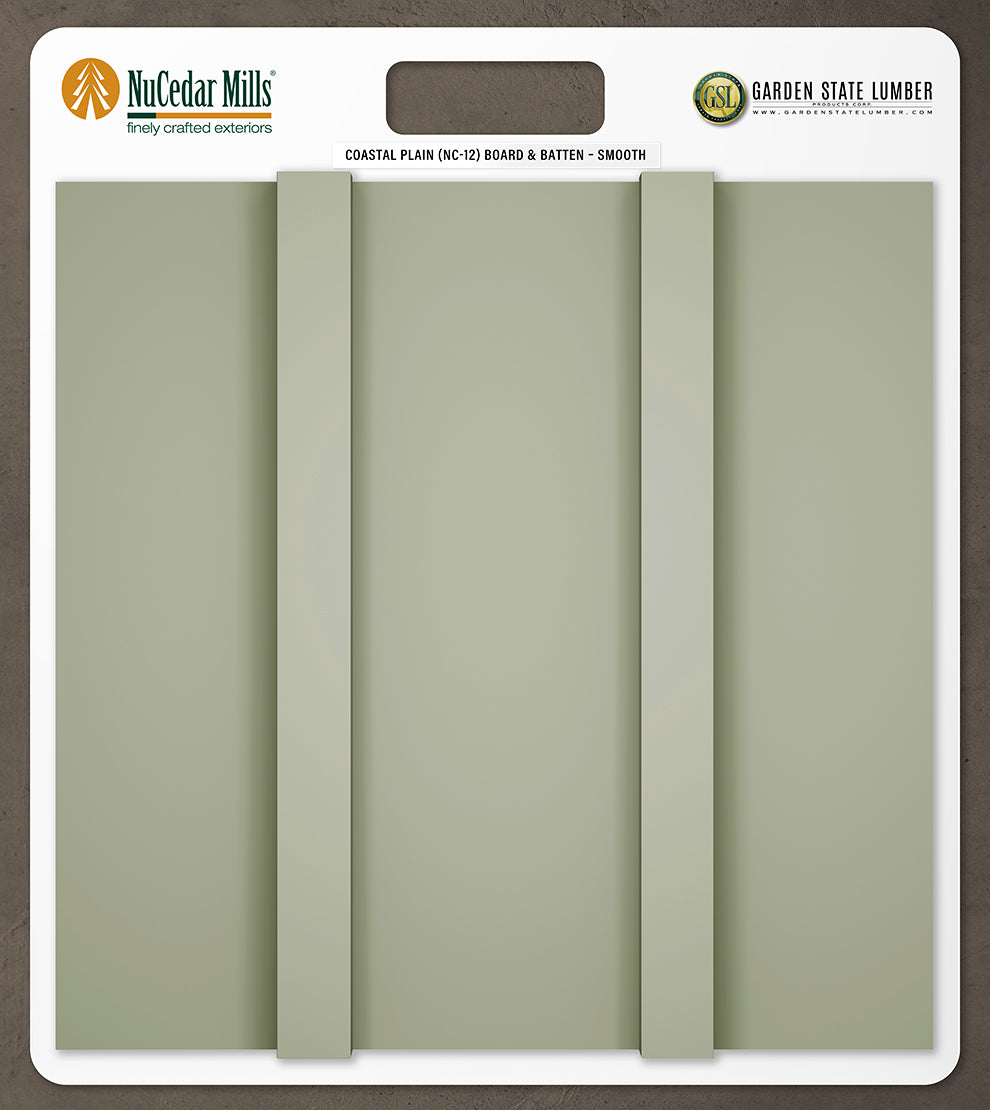 Smooth Board & Batten - 2' x 2' Display