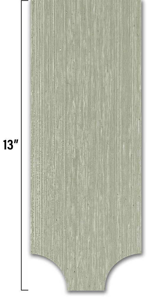 Half Cove Fancy Shape Shingle