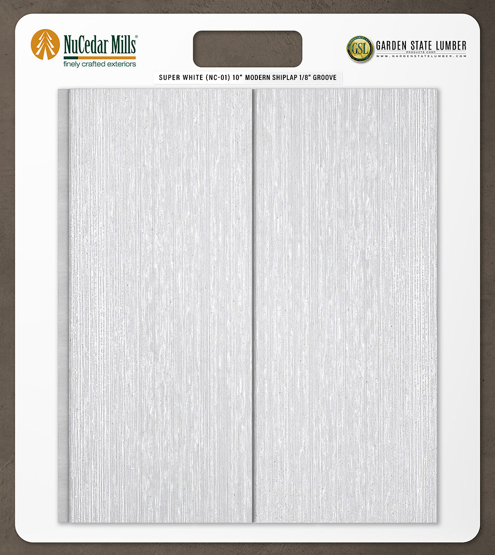 10″ RoughSawn T&G Modern Shiplap Strips - 2' x 2' Display