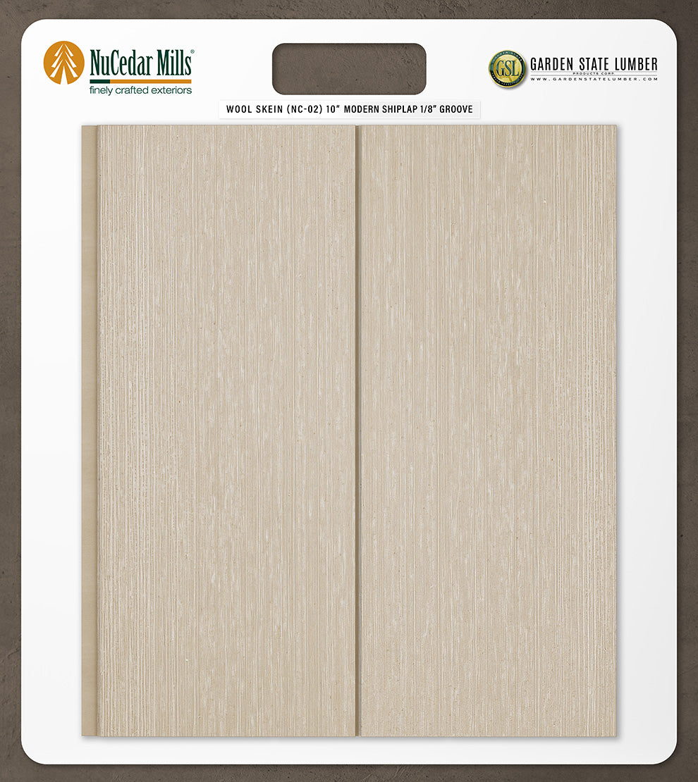 10″ RoughSawn T&G Modern Shiplap Strips - 2' x 2' Display