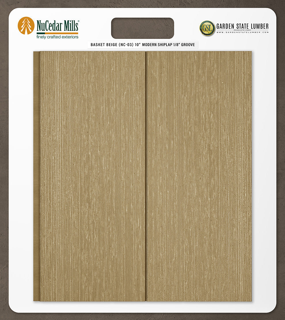 10″ RoughSawn T&G Modern Shiplap Strips - 2' x 2' Display