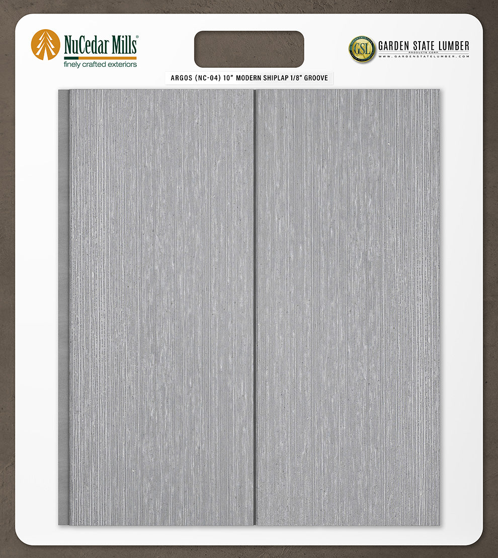 10″ RoughSawn T&G Modern Shiplap Strips - 2' x 2' Display