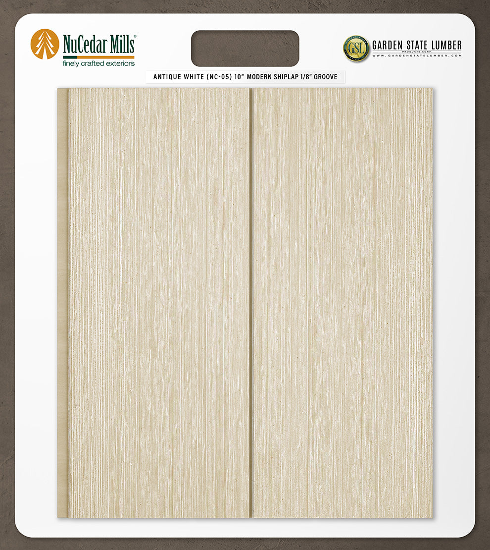 10″ RoughSawn T&G Modern Shiplap Strips - 2' x 2' Display