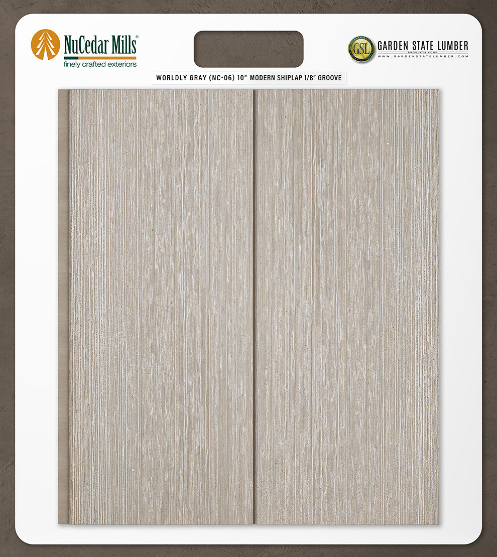 10″ RoughSawn T&G Modern Shiplap Strips - 2' x 2' Display