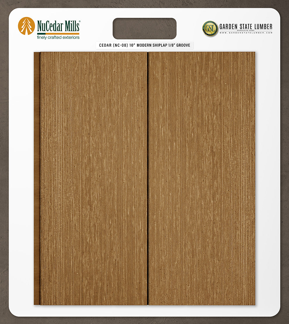 10″ RoughSawn T&G Modern Shiplap Strips - 2' x 2' Display