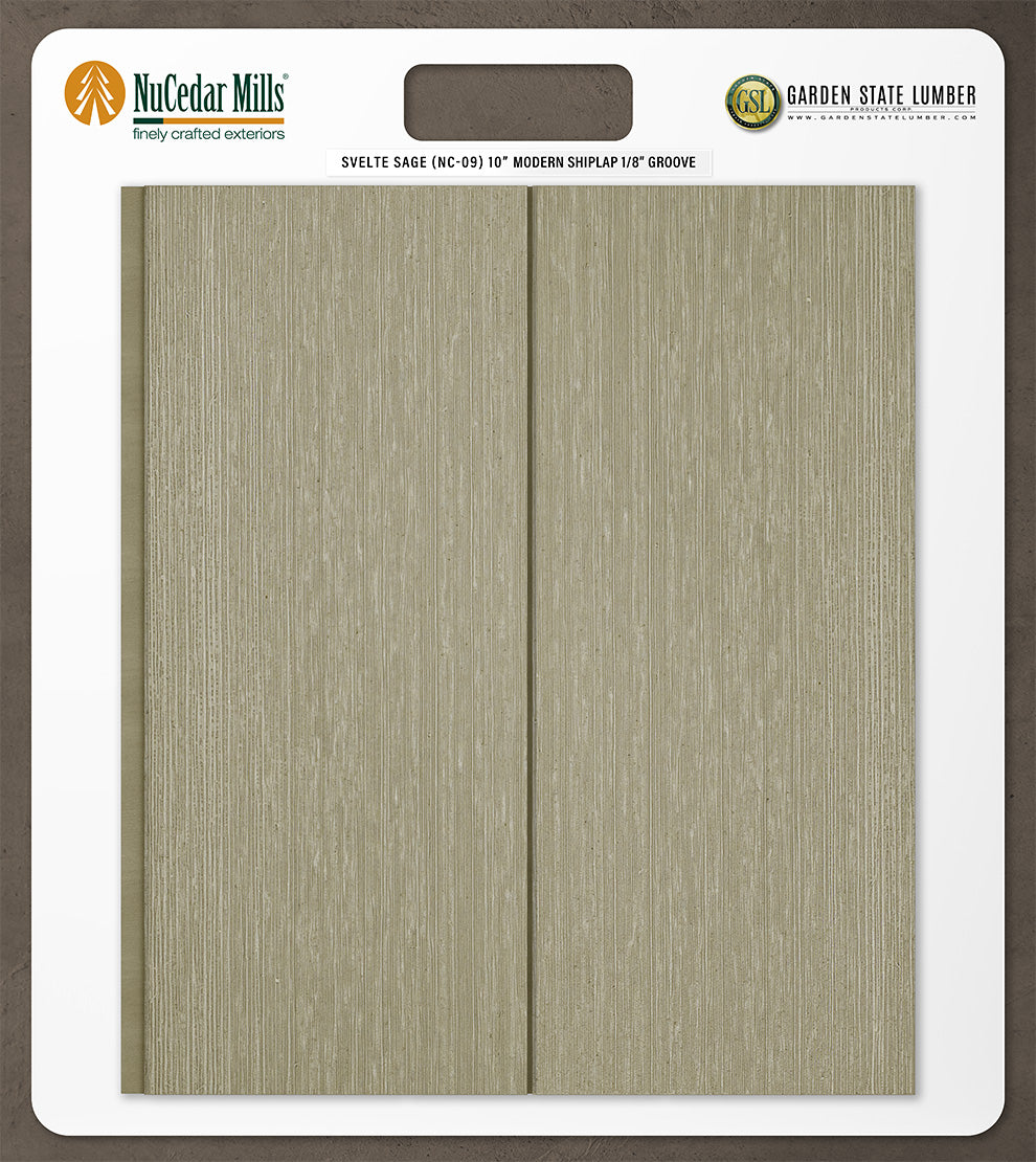 10″ RoughSawn T&G Modern Shiplap Strips - 2' x 2' Display