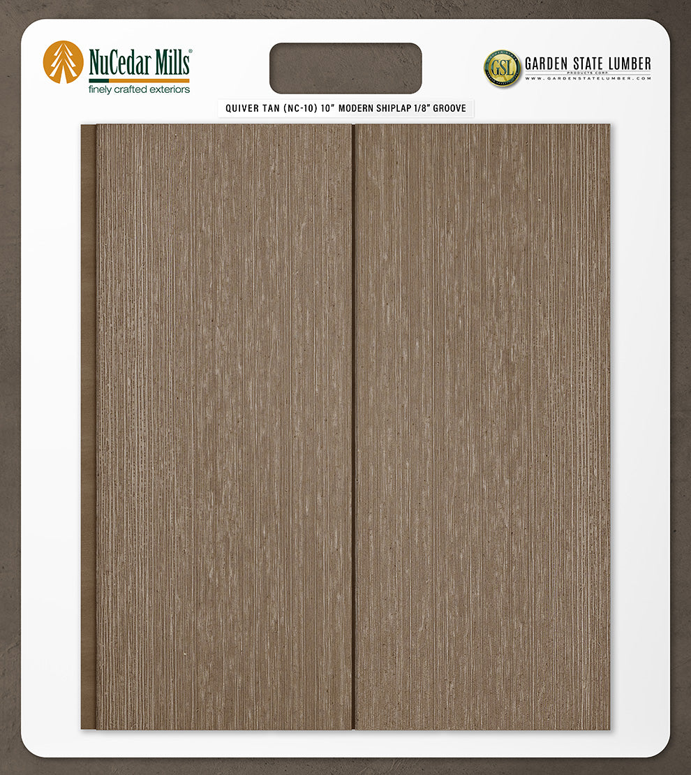 10″ RoughSawn T&G Modern Shiplap Strips - 2' x 2' Display