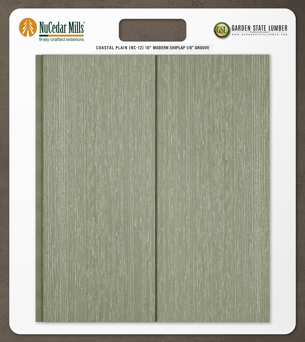 10″ RoughSawn T&G Modern Shiplap Strips - 2' x 2' Display