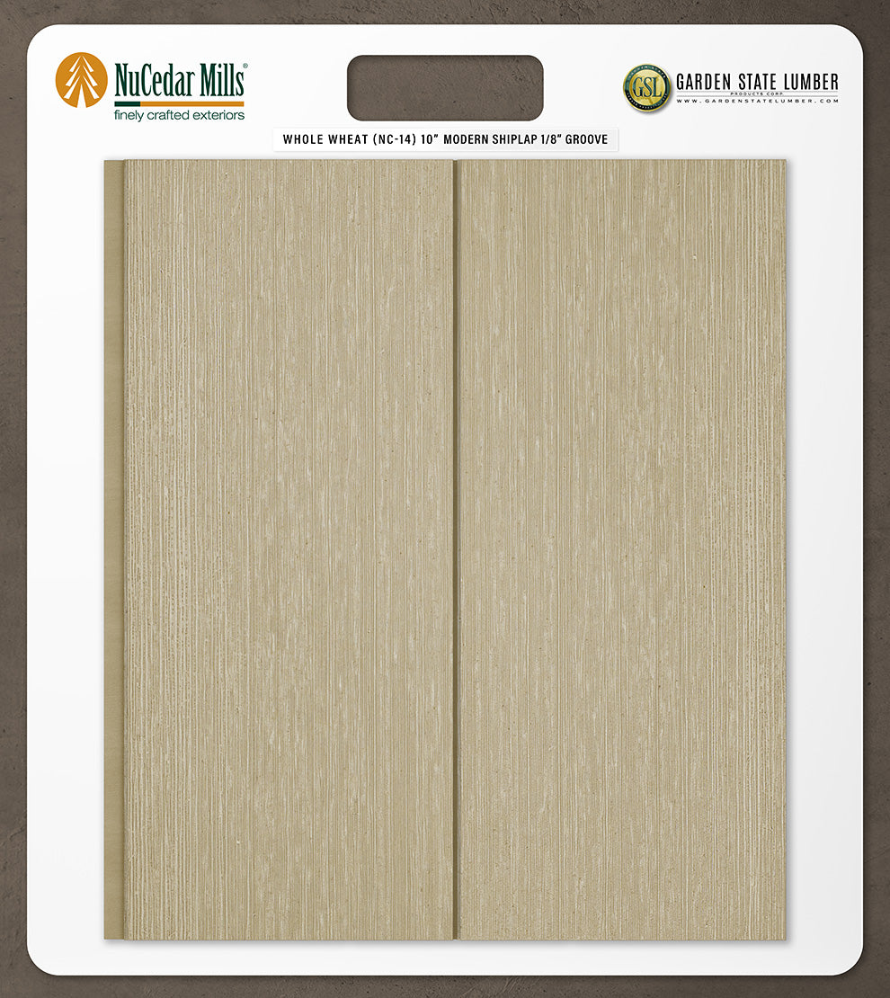 10″ RoughSawn T&G Modern Shiplap Strips - 2' x 2' Display