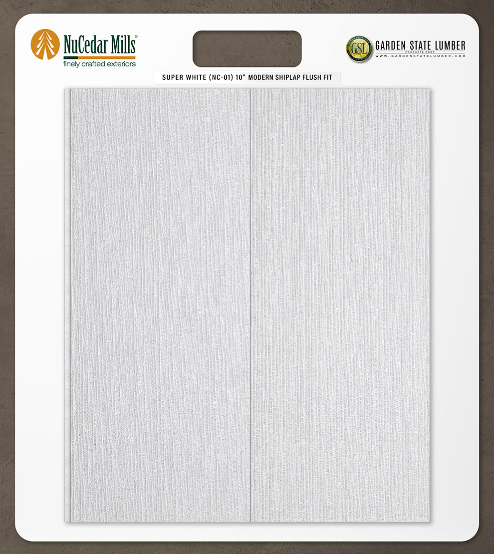 10″ RoughSawn T&G Modern Shiplap Strips - 2' x 2' Display