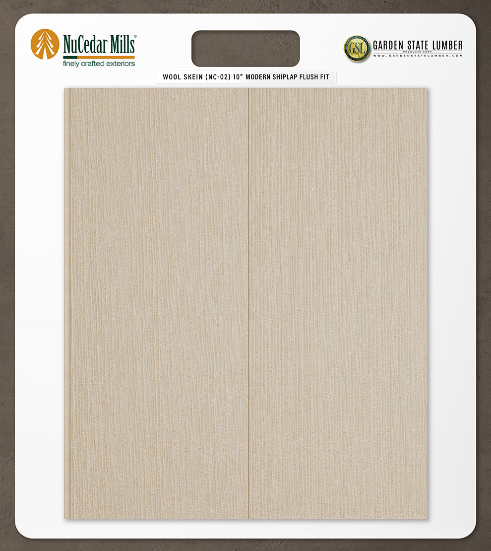 10″ RoughSawn T&G Modern Shiplap Strips - 2' x 2' Display