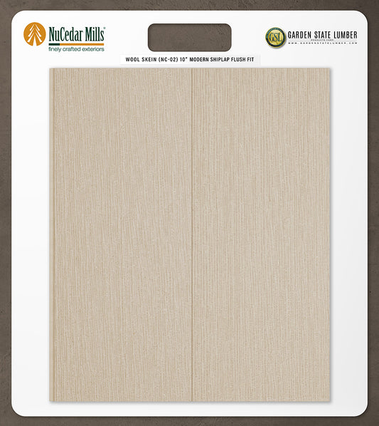 10″ RoughSawn T&G Modern Shiplap Strips - 2' x 2' Display
