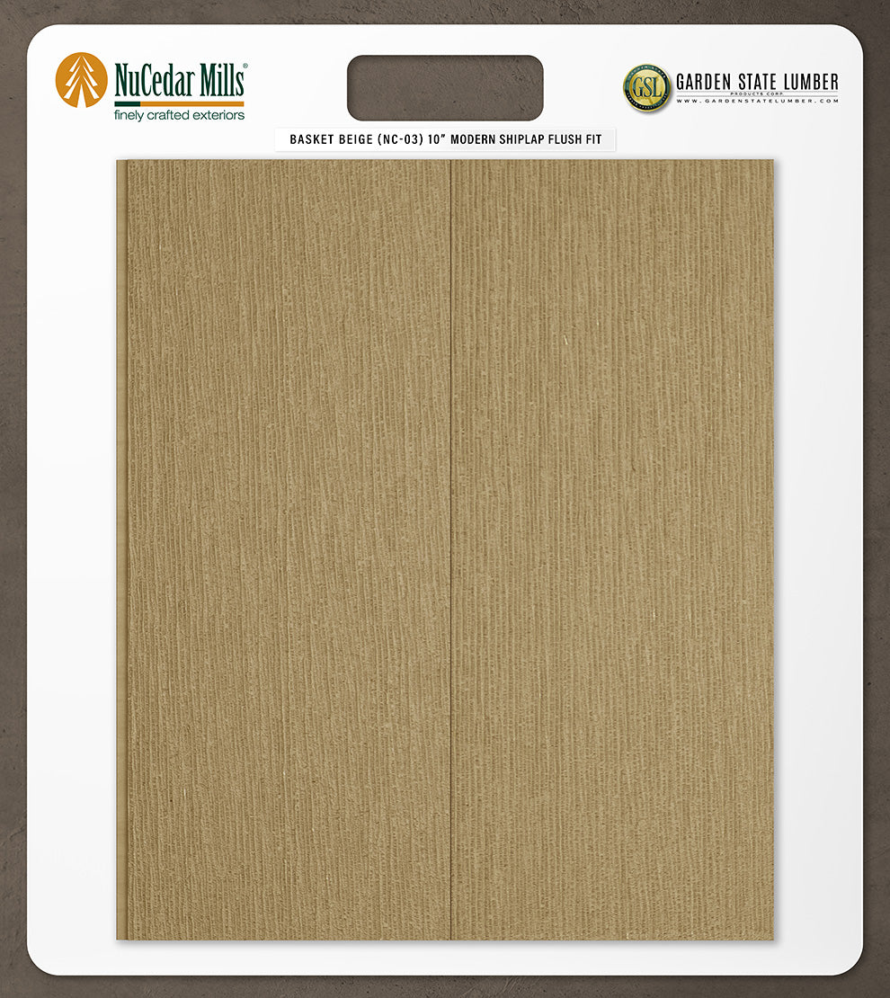 10″ RoughSawn T&G Modern Shiplap Strips - 2' x 2' Display