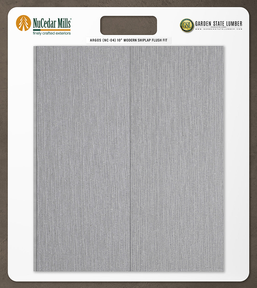 10″ RoughSawn T&G Modern Shiplap Strips - 2' x 2' Display