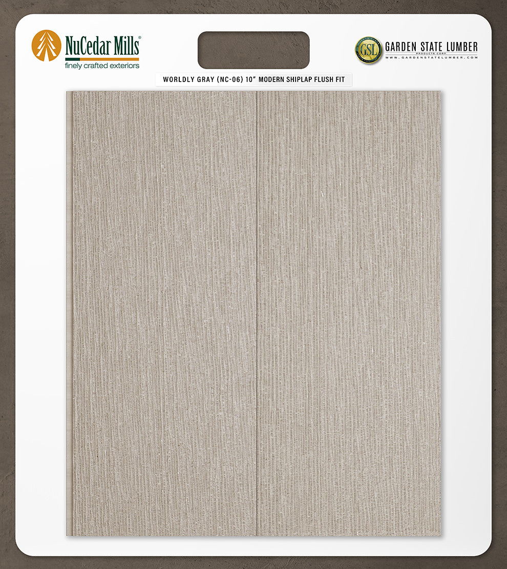 10″ RoughSawn T&G Modern Shiplap Strips - 2' x 2' Display