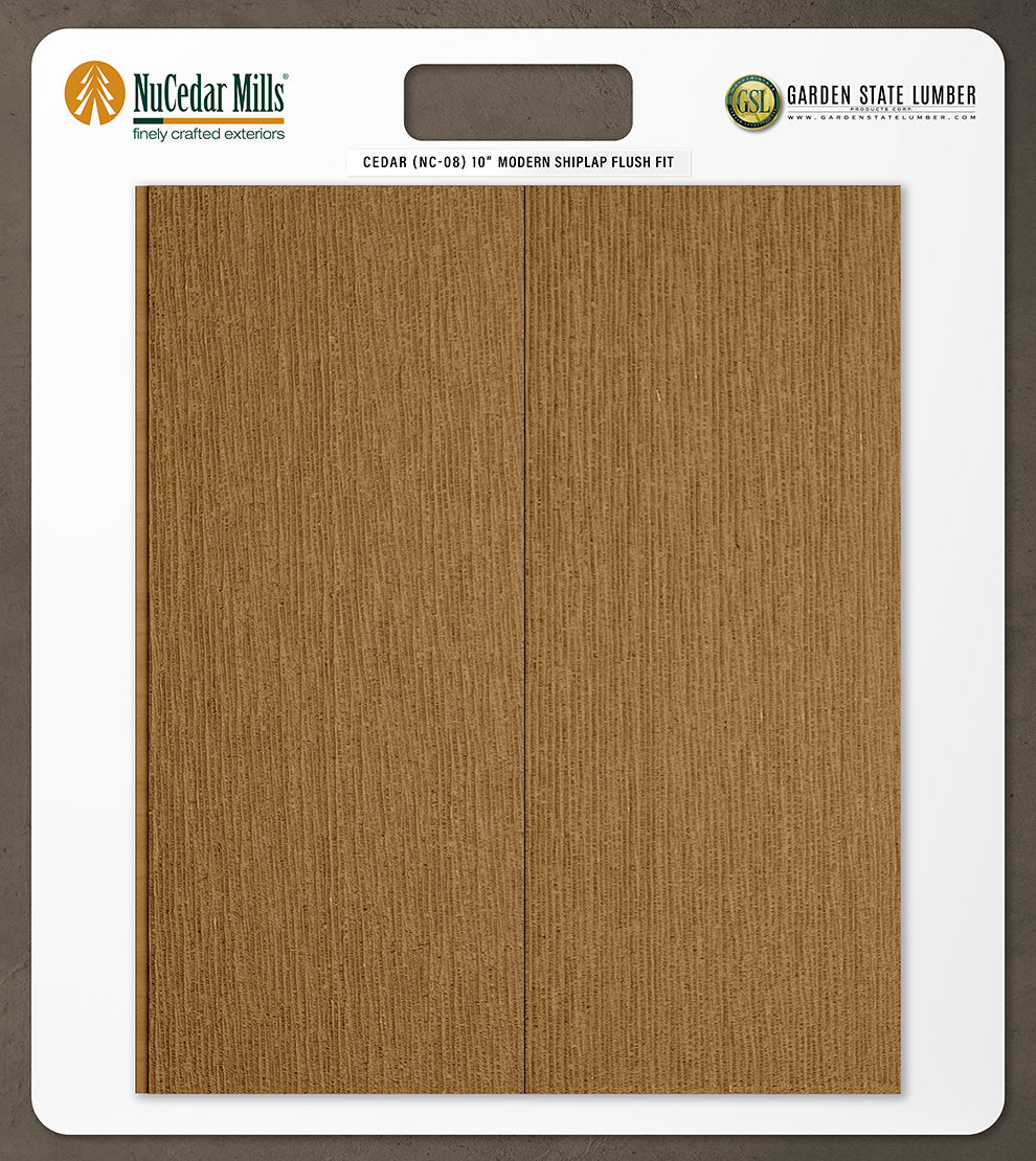 10″ RoughSawn T&G Modern Shiplap Strips - 2' x 2' Display