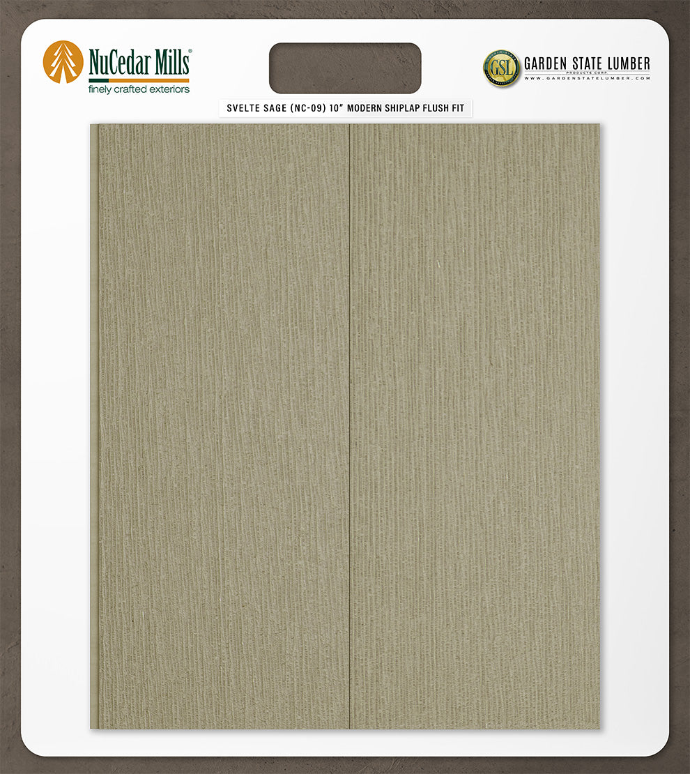 10″ RoughSawn T&G Modern Shiplap Strips - 2' x 2' Display