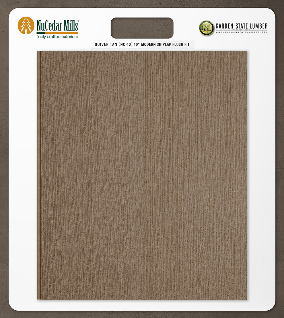 10″ RoughSawn T&G Modern Shiplap Strips - 2' x 2' Display