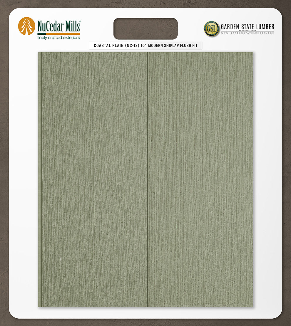 10″ RoughSawn T&G Modern Shiplap Strips - 2' x 2' Display