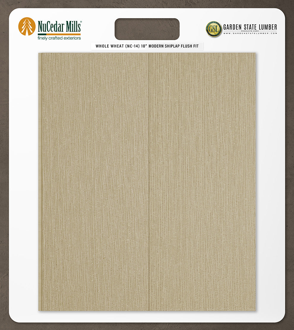 10″ RoughSawn T&G Modern Shiplap Strips - 2' x 2' Display