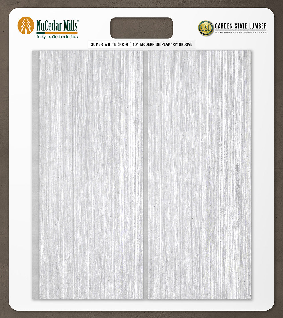 10″ RoughSawn T&G Modern Shiplap Strips - 2' x 2' Display
