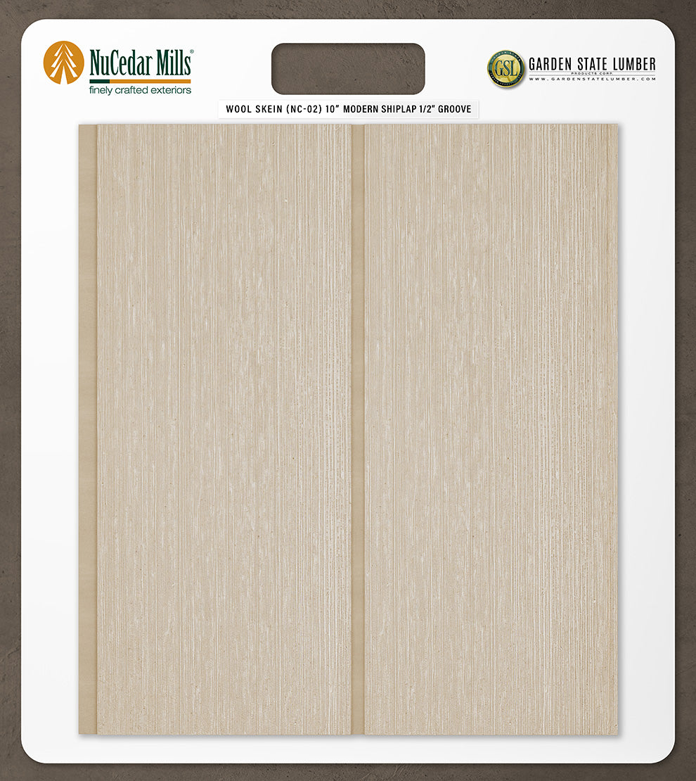 10″ RoughSawn T&G Modern Shiplap Strips - 2' x 2' Display