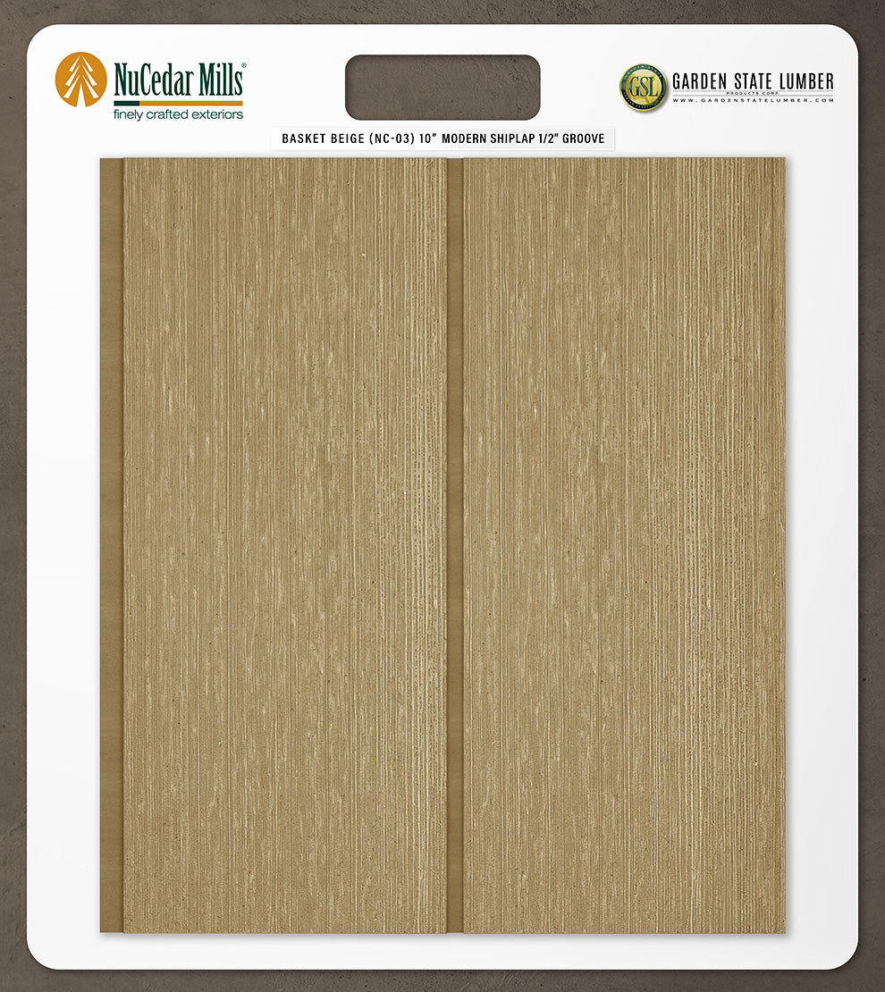 10″ RoughSawn T&G Modern Shiplap Strips - 2' x 2' Display