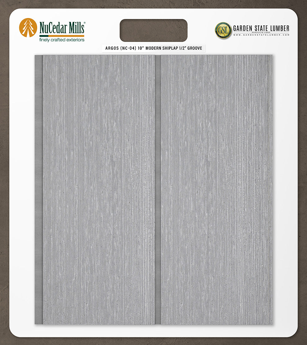 10″ RoughSawn T&G Modern Shiplap Strips - 2' x 2' Display