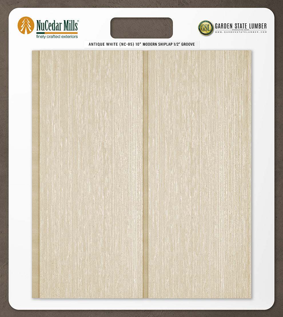 10″ RoughSawn T&G Modern Shiplap Strips - 2' x 2' Display