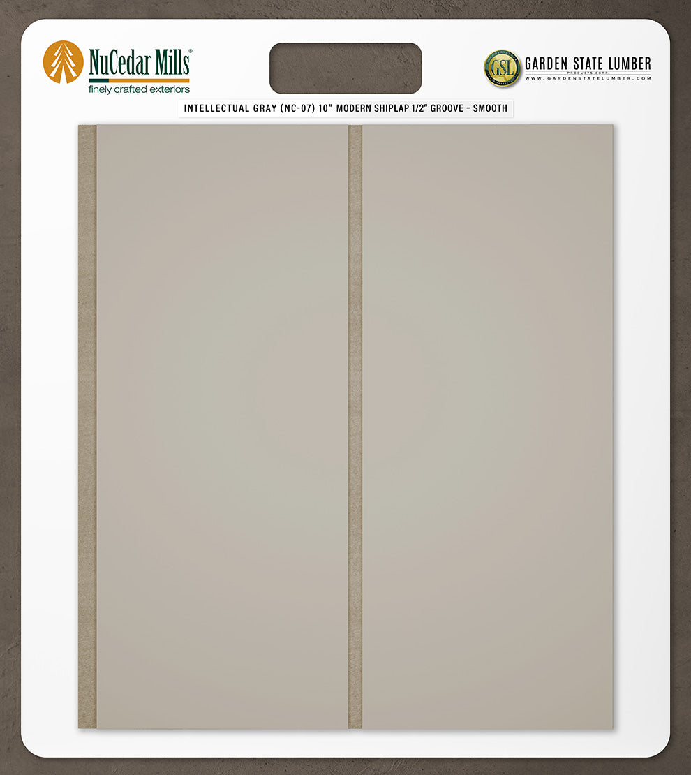 10″ Smooth T&G Modern Shiplap Strips - 2' x 2' Display
