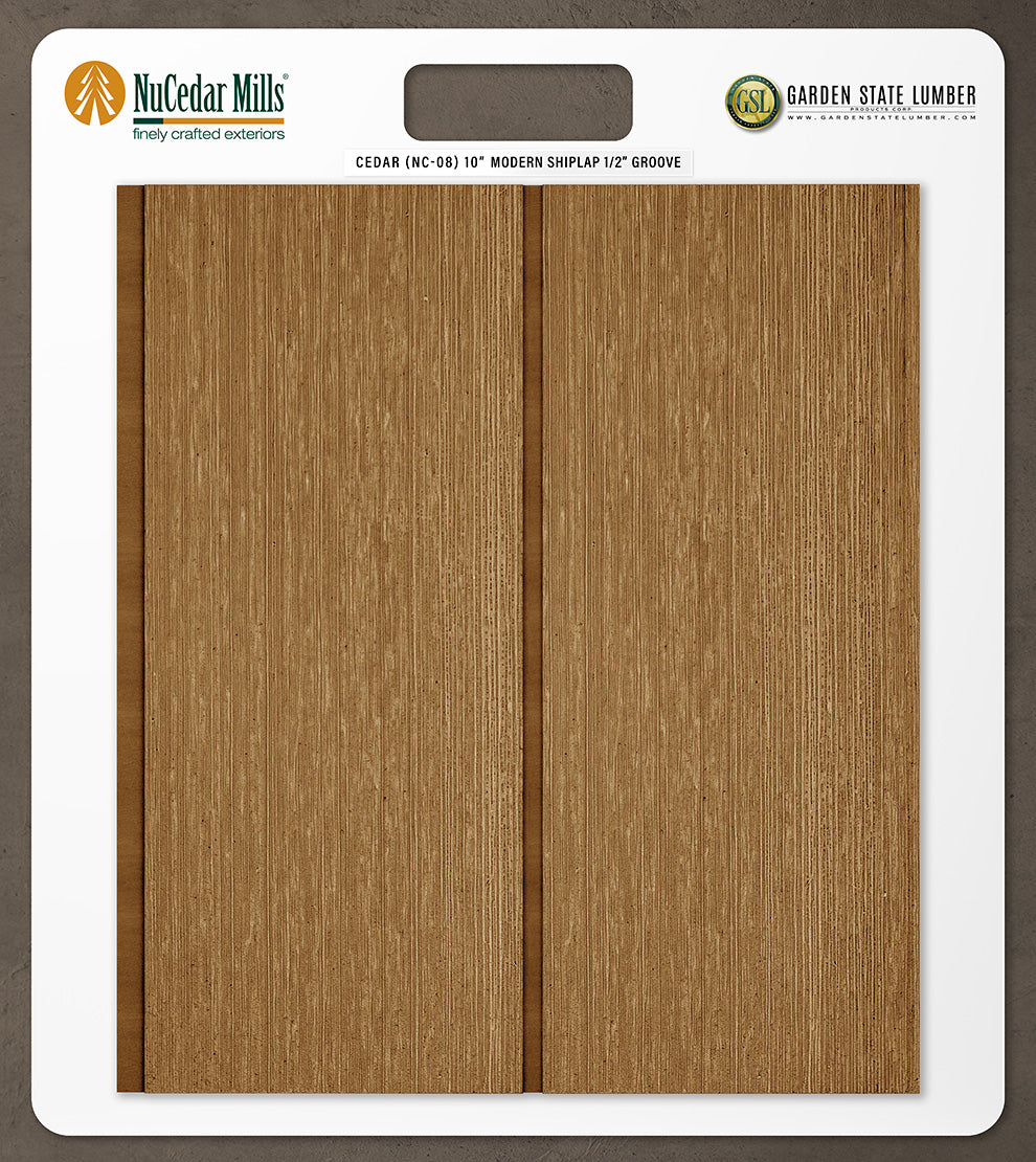 10″ RoughSawn T&G Modern Shiplap Strips - 2' x 2' Display