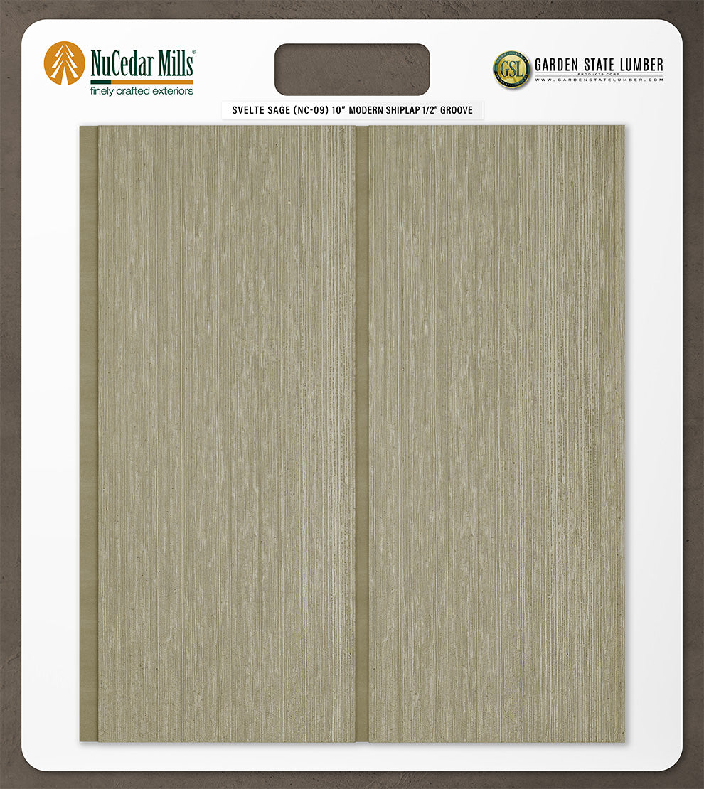10″ RoughSawn T&G Modern Shiplap Strips - 2' x 2' Display
